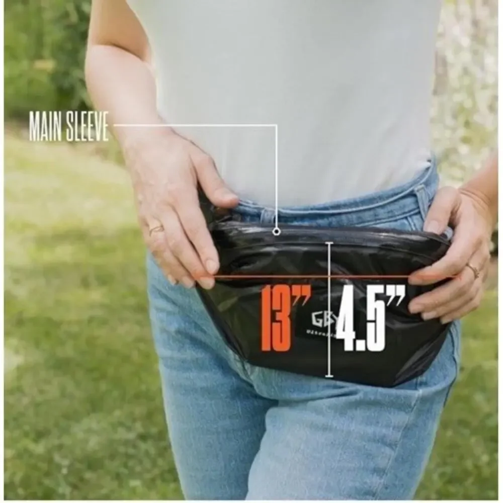 Sling Bag Fanny Pack Durable and Reliable Black Waist Belt Bag Unisex NEW
